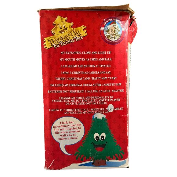 Gemmy 1996 Douglas Fir Animated Talking Christmas Tree With Accessories - WORKS - Picture 7 of 8